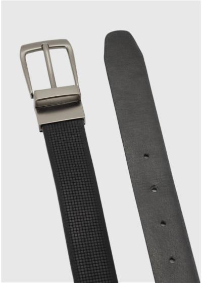 Aleko melna vīriešu josta  - back