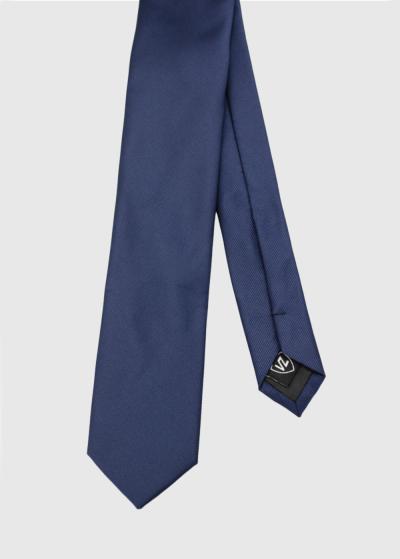 Akshay tumši zila vīriešu kaklasaite - back