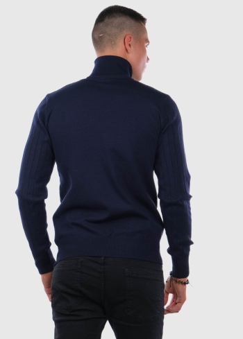 Faustino tumši zila vīriešu bītlene - back