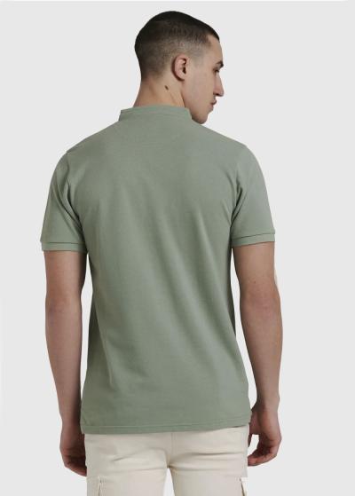 Bob zaļš vīriešu polo krekls - back