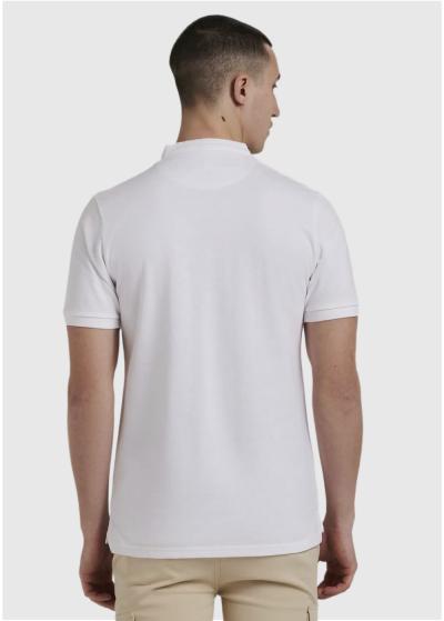 Bob balts vīriešu polo krekls - back