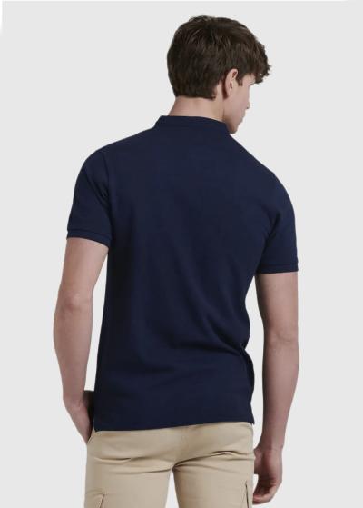 Bob tumši zils vīriešu polo krekls - back
