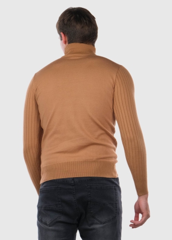 Colombano brūna vīriešu silta bītlene - back