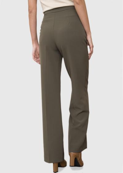 Adel haki sieviešu bikses ar augstu jostasvietu - back