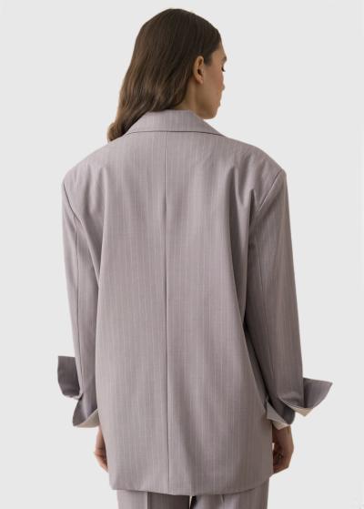 Azalea pelēka strīpaina žakete - back