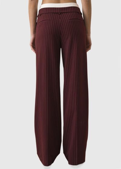 Azalea bordo strīpainas bikses - back