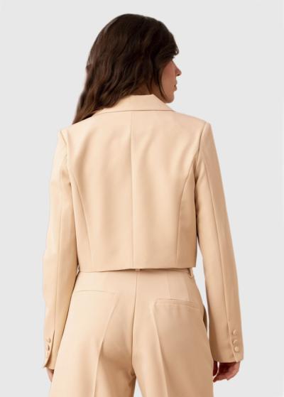 Athena bēša saīsināta žakete - back