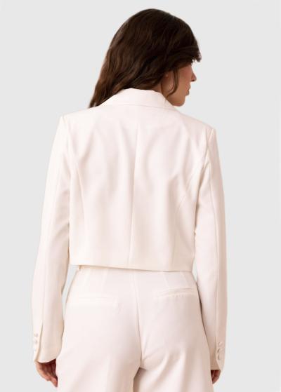 Athena balta saīsināta žakete - back