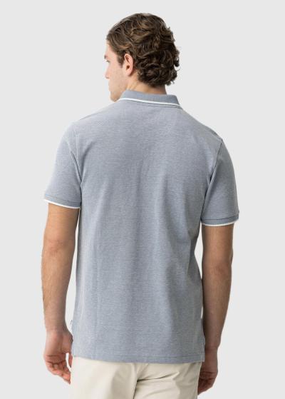 Zils vīriešu polo krekls - back