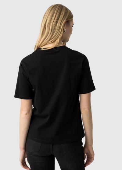 Melns t-krekls ar rakstu - back