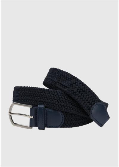 Tumši zila vīriešu josta - back