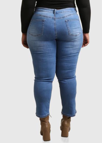 Avalon Lielo izmēru zili džinsi - back