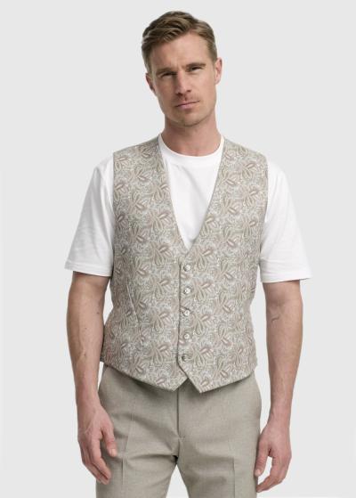 Akinori bēša divpusēja veste - back