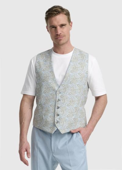 Aiken gaiši zila divpusēja veste - back