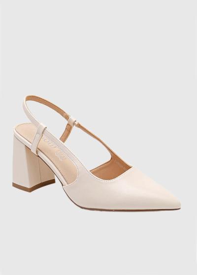 Alexa bēšas kurpes ar spicu purngalu - back