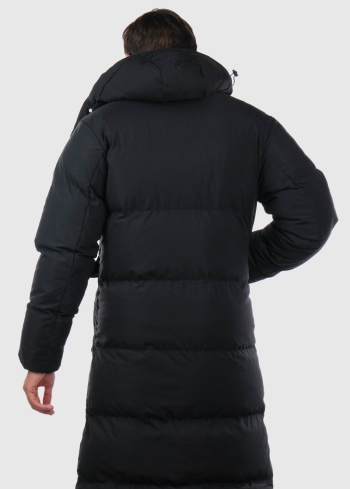 Cecilio melna vīriešu pagarināta jaka - back