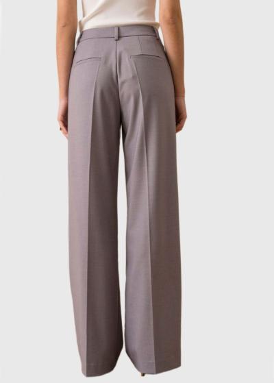 Auriana pelēkas sieviešu platas bikses - back