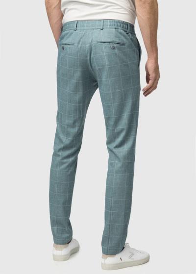 Tadashi zaļas vīriešu rūtainas bikses - back