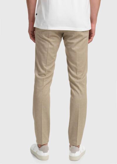 Taman bēšas vīriešu bikses - back