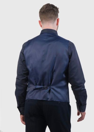 Tonis tumši zila klasiska veste - back