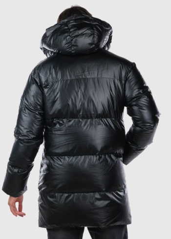 Melna vīriešu jaka - back