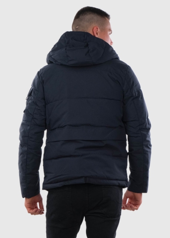 Fulvio tumši zila vīriešu jaka - back