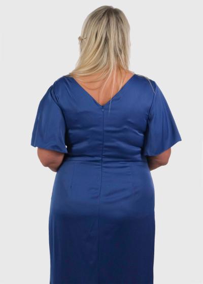 Luana Lielo izmēru zila vakarkleita - back