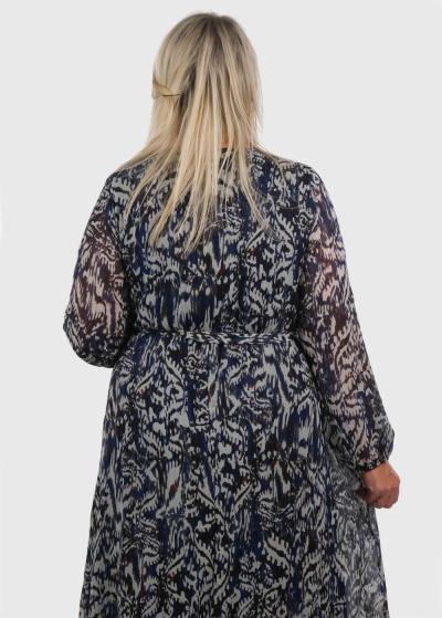 Ariel Lielo izmēru gara kleita ar rakstu  - back