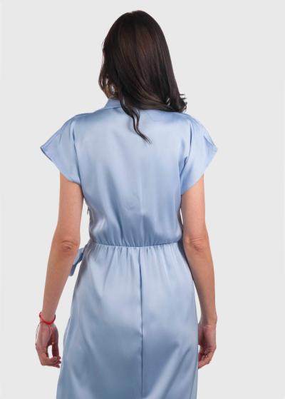 Alya gaiši zila kleita ar pogām - back