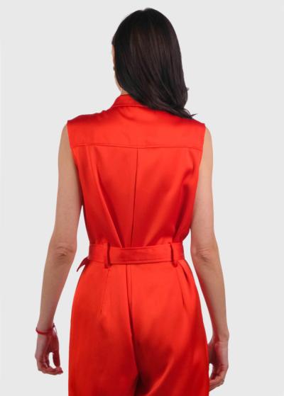 Alesya sarkans kombinezons ar jostu  - back