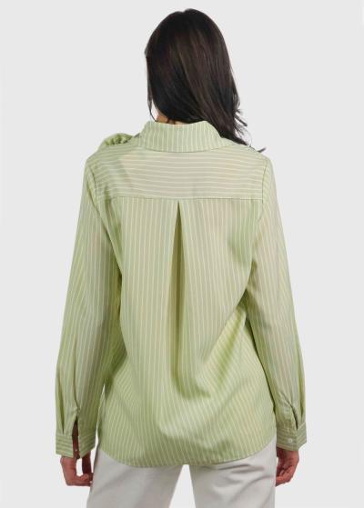 Ailia zaļš sieviešu krekls  - back