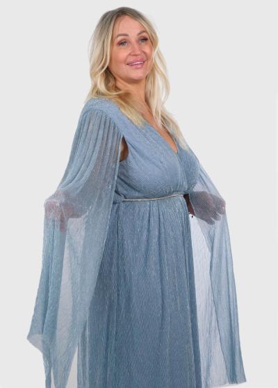 Carmilla Lielo izmēru zila vakarkleita - back