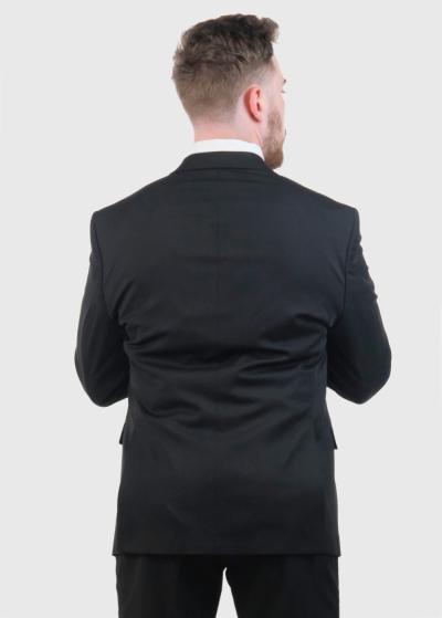 Aki melns pieguļošais uzvalks - back