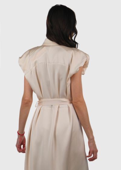 Doina bēša kleita ar jostu - back