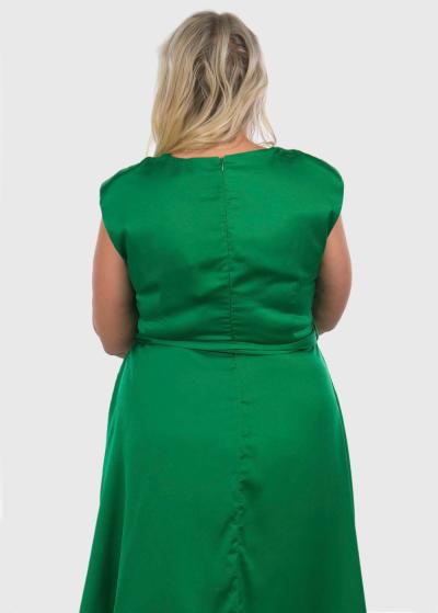 Dorota Lielo izmēru zaļa īsa vakarkleita  - back