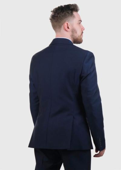 Terence zils pieguļošais uzvalks - back