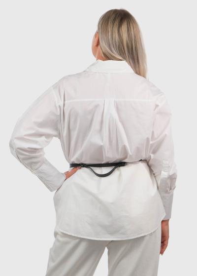 Balts krekls ar kabatām - back