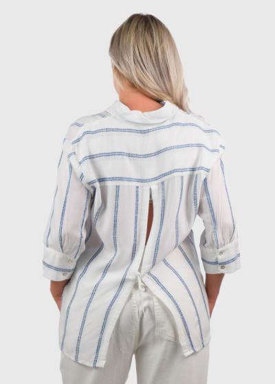 Balts strīpains krekls - back