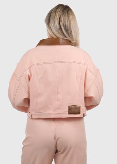 Daniela persika žakete ar kabatām - back