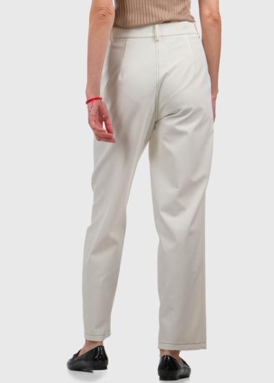 Daniela baltas bikses ar kabatām - back