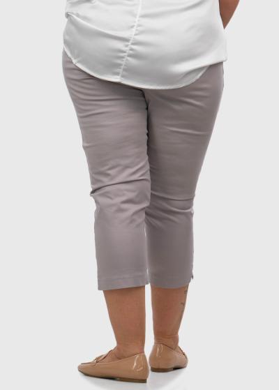 Dilek Lielo izmēru pelēkas saīsinātas bikses - back