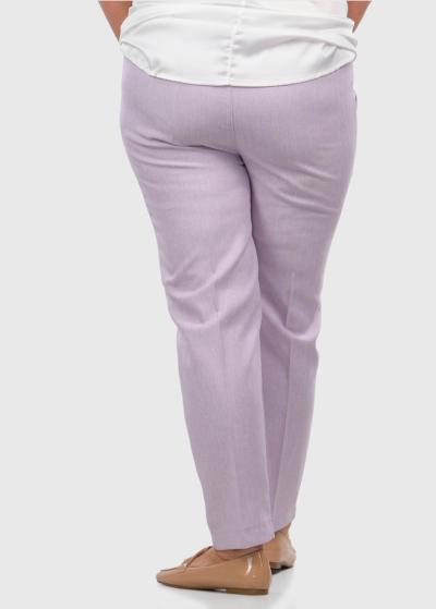 Danbi Lielo izmēru gaiši violetas bikses ar kabatām - back