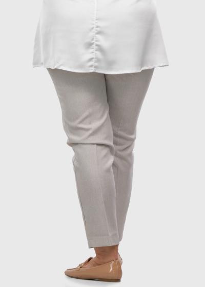 Danbi Lielo izmēru bēšas bikses ar kabatām - back