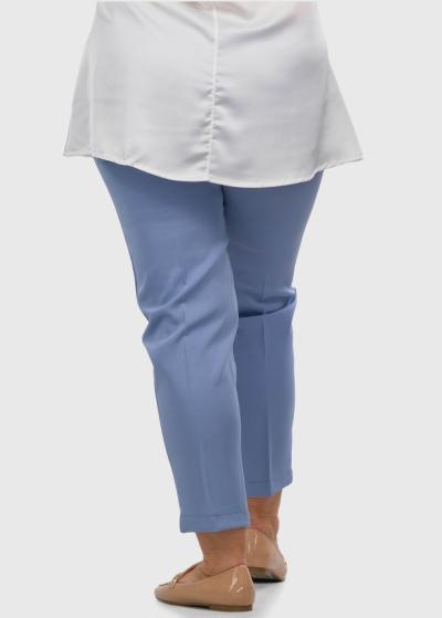 Julieta Lielo izmēru gaiši zilas sieviešu bikses - back