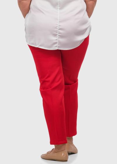 Julieta Lielo izmēru sarkanas sieviešu bikses - back