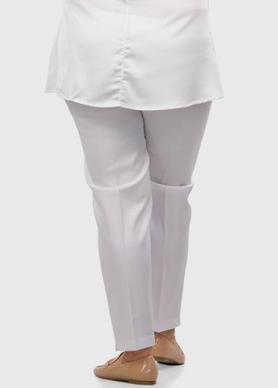 Julieta Lielo izmēru baltas sieviešu bikses - back