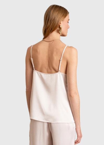 Esmina balts tops ar plānām lencītēm - back