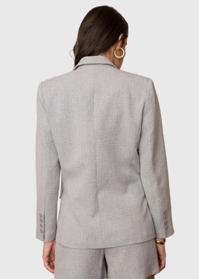 Elle gaiši pelēka žakete - back