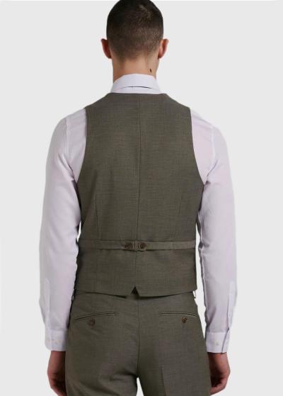 Bernold haki klasiska veste - back