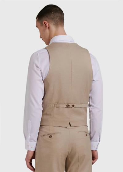 Bernold bēša klasiska veste - back